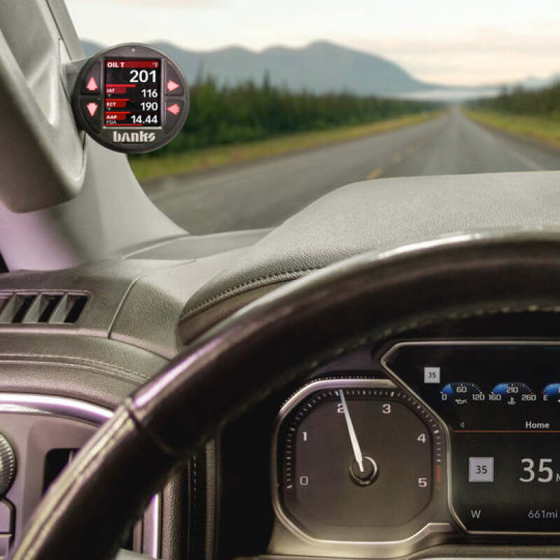 GMC 2500 Gauge Pod - Banks Power - iDash Stealth Pod Mount - Black - `20-`23